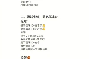 如何制定个性化训练方案成为篮球英雄